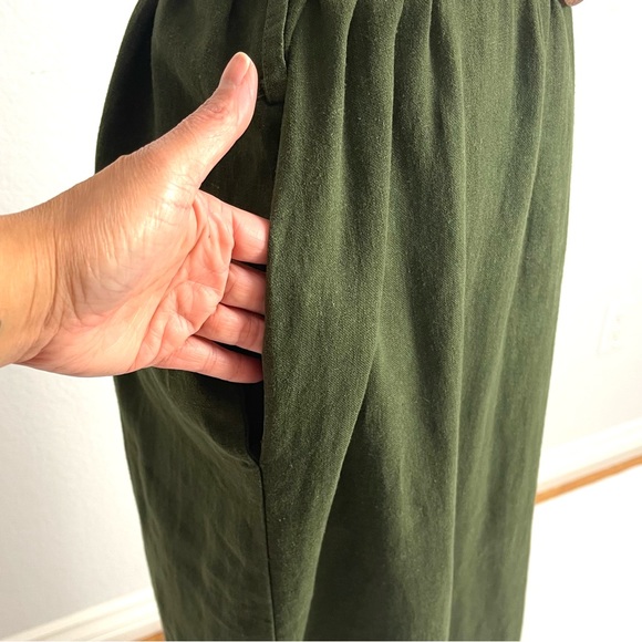 NWOT Zara Linen Blend Tunic Midi Dress Size XS - Picture 7 of 10